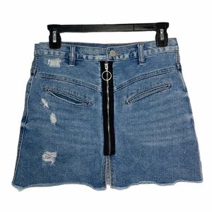 Blank NYC Zip Up Denim Skirt Size 26